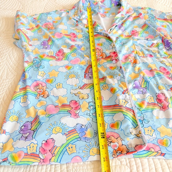 Retro Care Bears Women XL Favorite Bears Pose Pajama Pants Set Kidcore Nostalgic - Picture 13 of 15